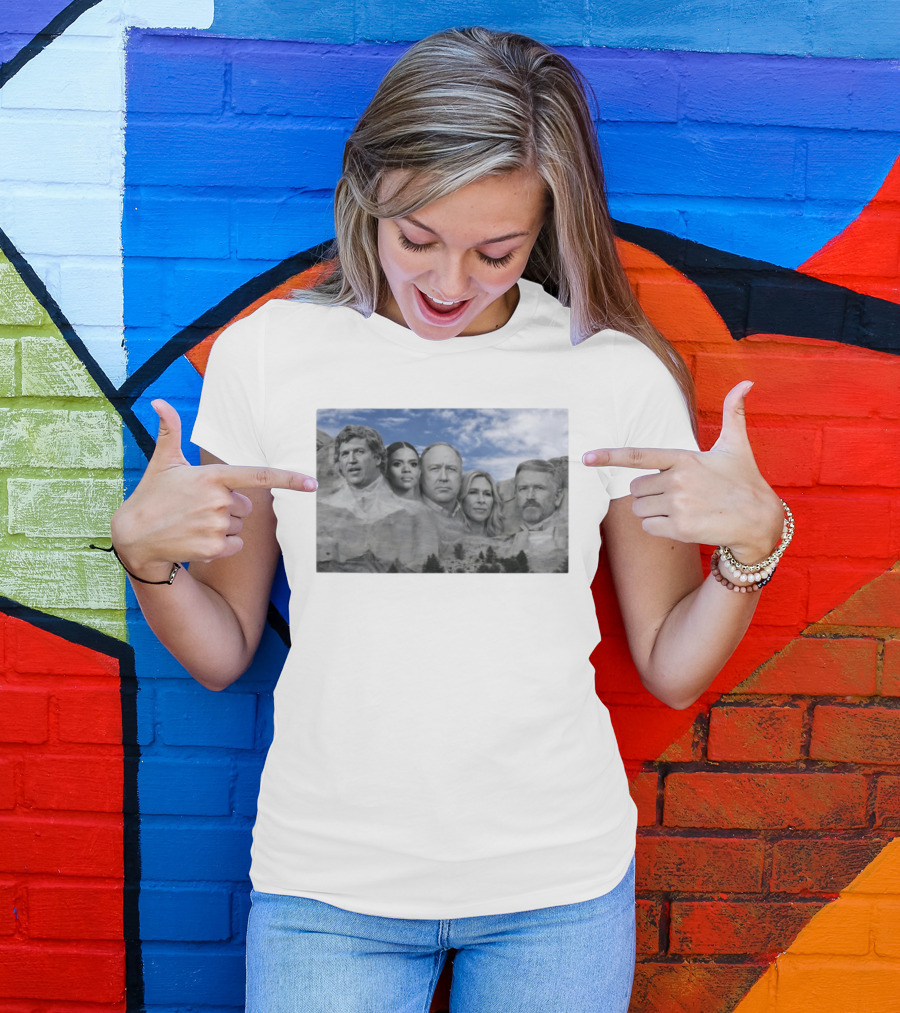 Thomas Massie Candace Owens Alex Jones Marjorie Taylor Greene Mount Rushmore MAGA Squad T-Shirt