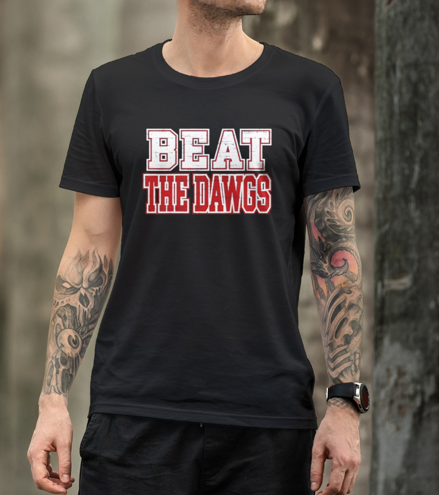 Beat The Dawgs NCAA Football Rivalry Game Day T-Shirt