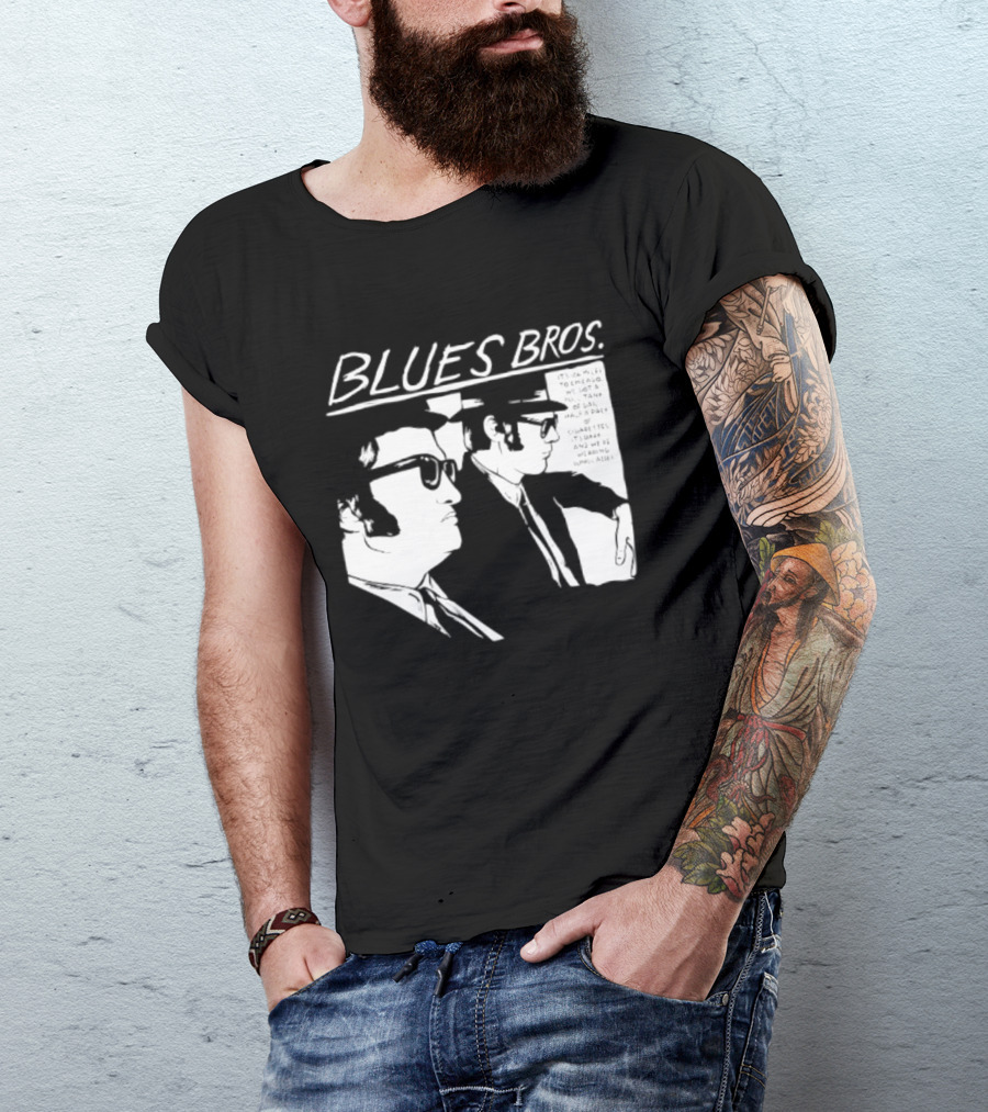 Blues Brothers It's 106 Miles To Chicago Full Tank Of Gas Half A Pack Of Cigarettes T-Shirt