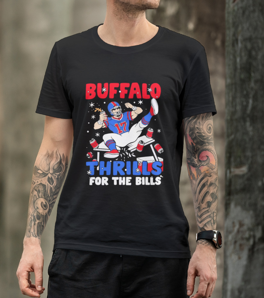 Buffalo Thrills For The Bills Celebration 17 Football T-Shirt