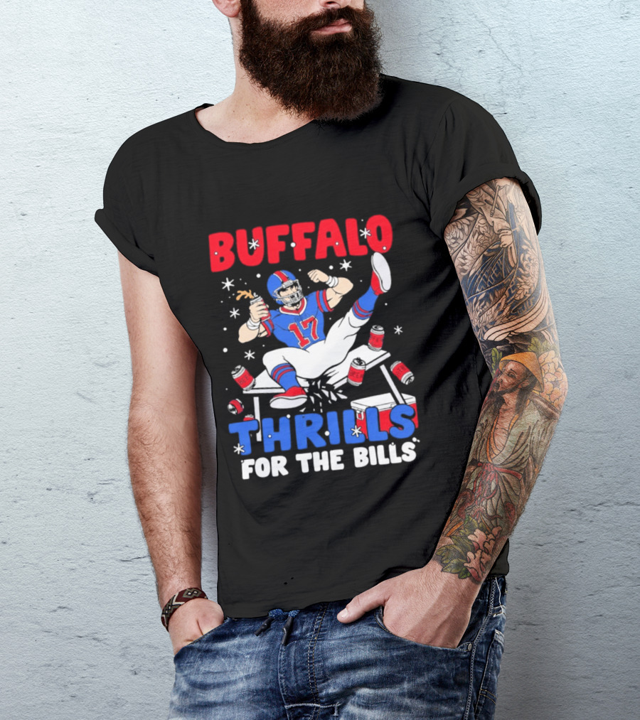 Buffalo Thrills For The Bills Celebration 17 Football T-Shirt