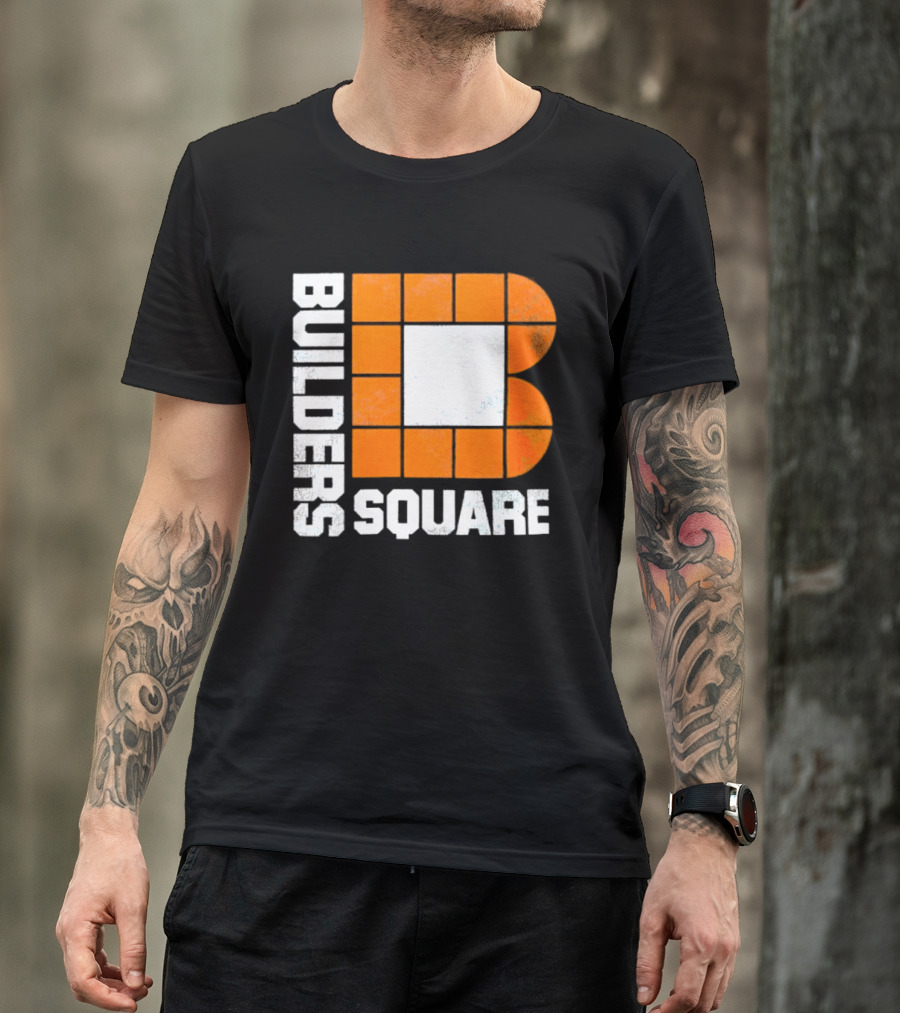 Builders Square Vintage Hardware Store Iconic Retro Logo Block T-Shirt