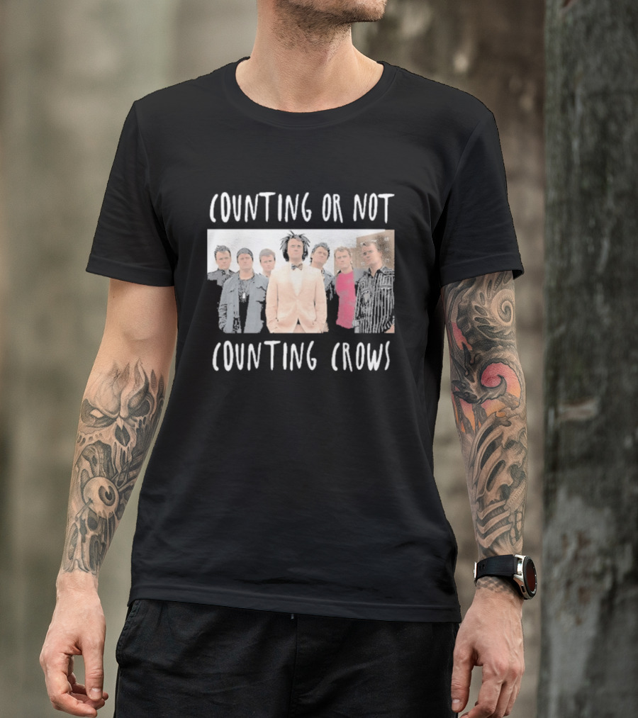 Counting Or Not Counting Crows Band Visual T-Shirt