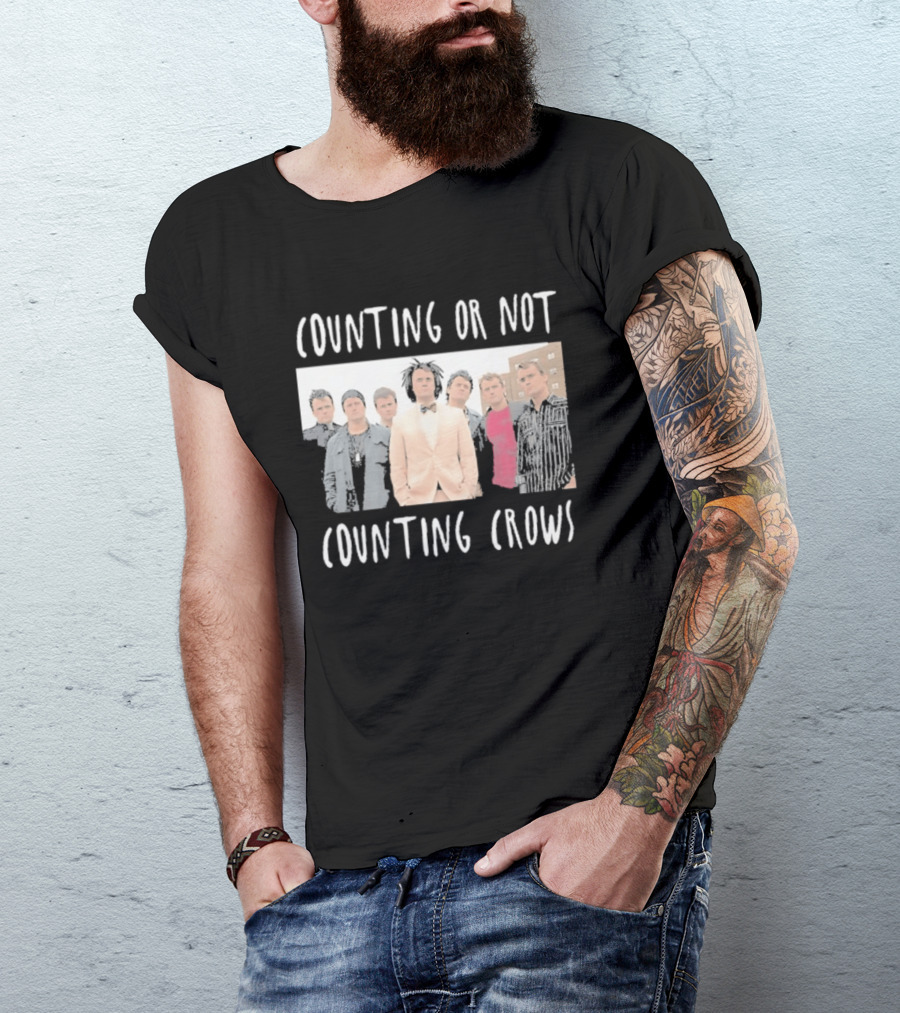 Counting Or Not Counting Crows Band Visual T-Shirt
