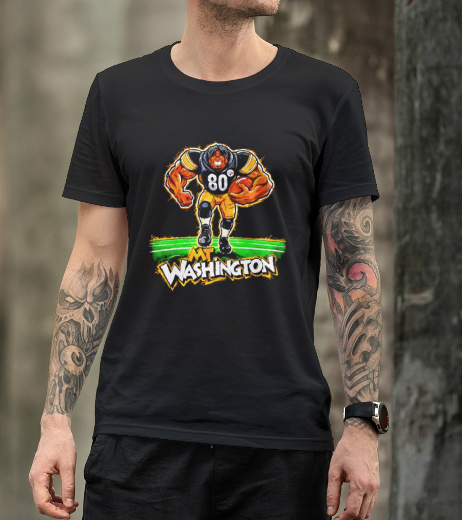 Pittsburgh Steelers Darnell Washington No 80 Washington Paint T-Shirt