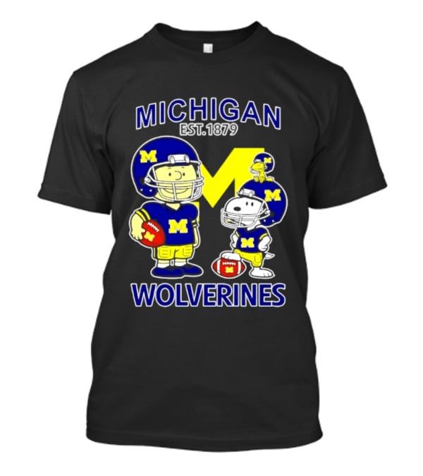 Michigan Wolverines 2026 Season Peanuts Characters Football Est. 1879 T-Shirt
