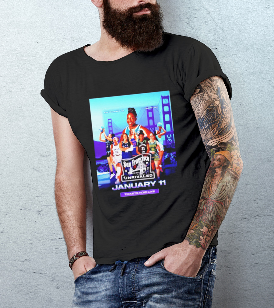 San Francisco Unrivaled January 11 Basketball Event Tickets Now Live T-Shirt