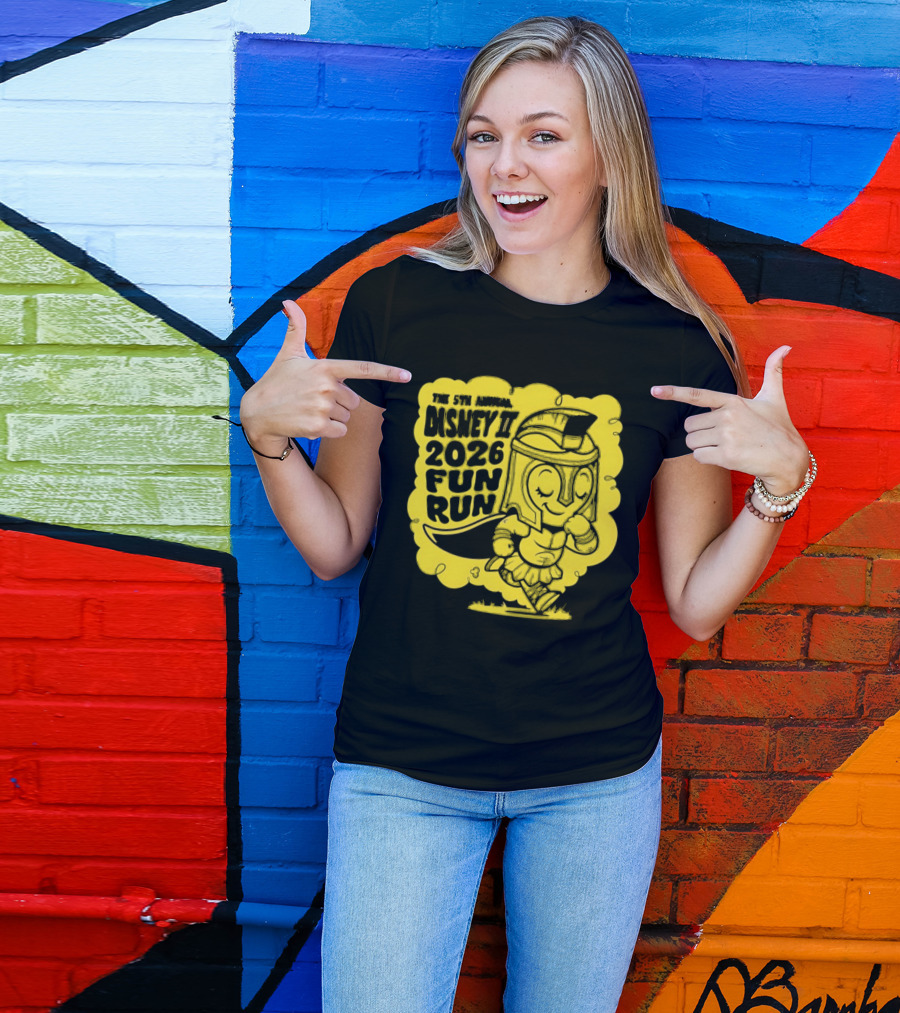 The 5th Annual Disney II 2026 Fun Run Harebrained Character Celebration T-Shirt