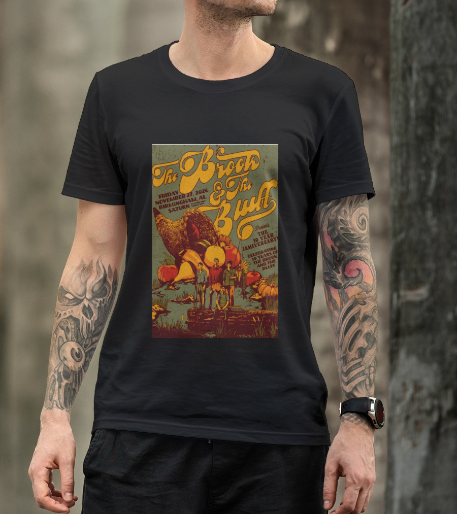 The Brook The Bluff Birmingham AL November 27 2026 Saturn 10 Year Jamiversary Celebrating 10 Years T-Shirt