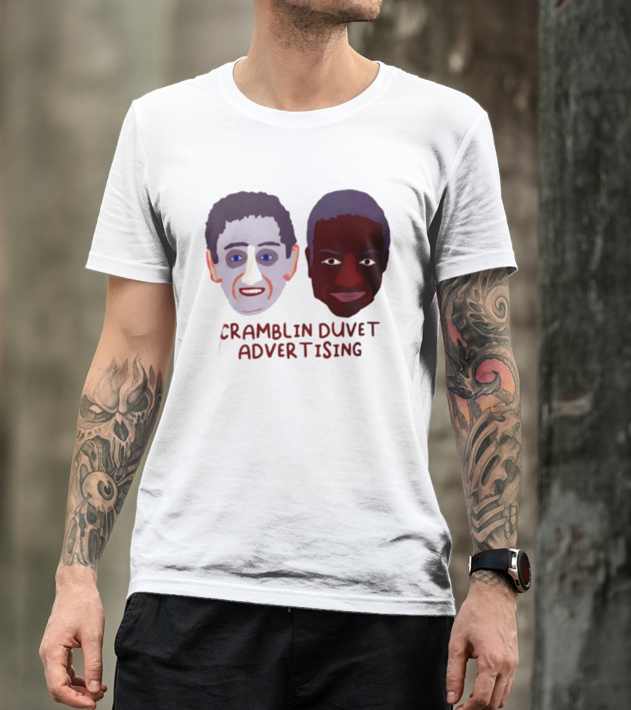 Cramblin Duvet Advertising Comedy TV Show Faces T-Shirt