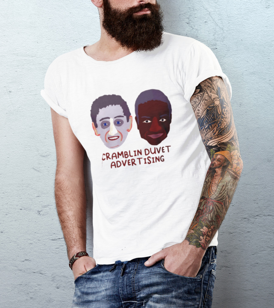 Cramblin Duvet Advertising Comedy TV Show Faces T-Shirt