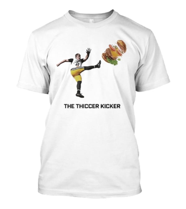 Harrison Mevis Thiccer Kicker Football Burger Twist T-Shirt