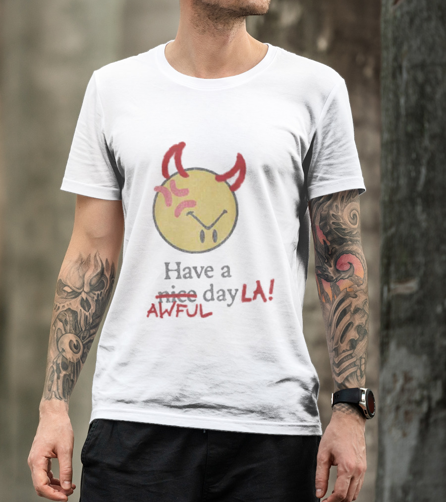 Isaiah Rashad Awful Day LA Anniversary Show 2026 Souvenir T-Shirt