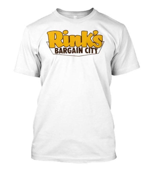 Rink's Bargain City Retro Department Store Branding T-Shirt