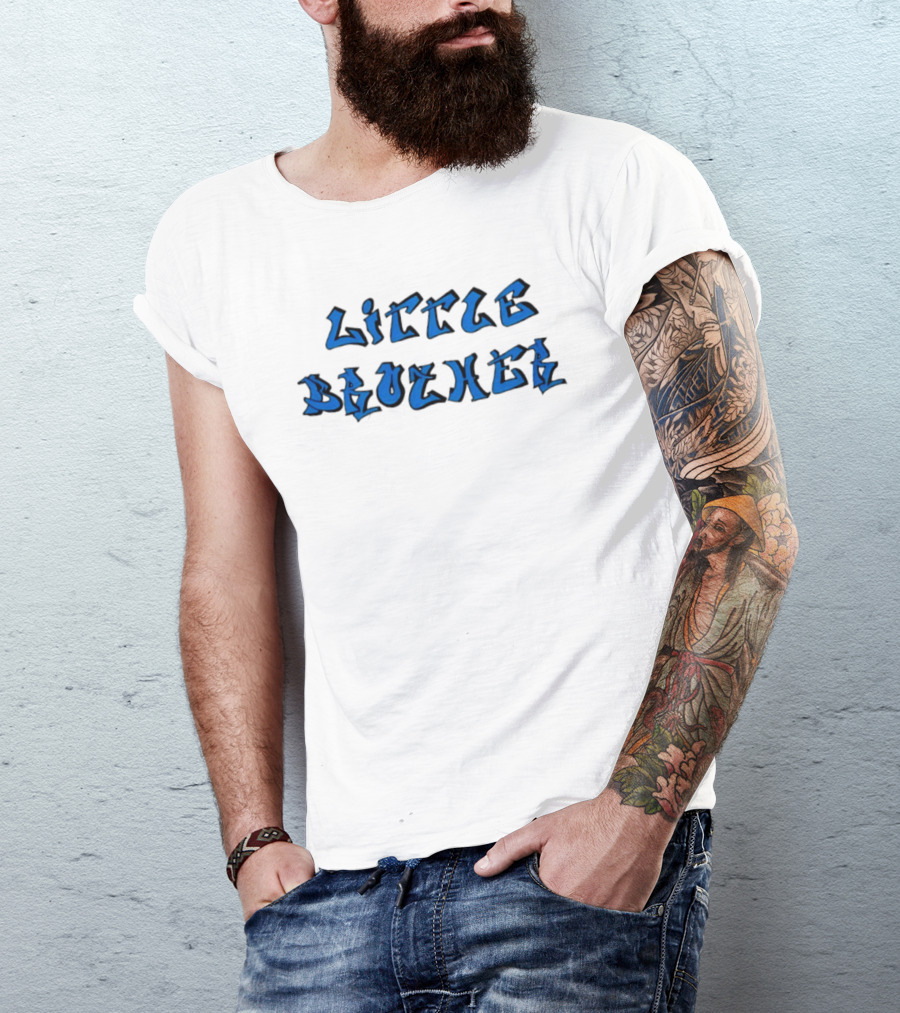 Little Brother Blue Graffiti Style Family Siblings T-Shirt