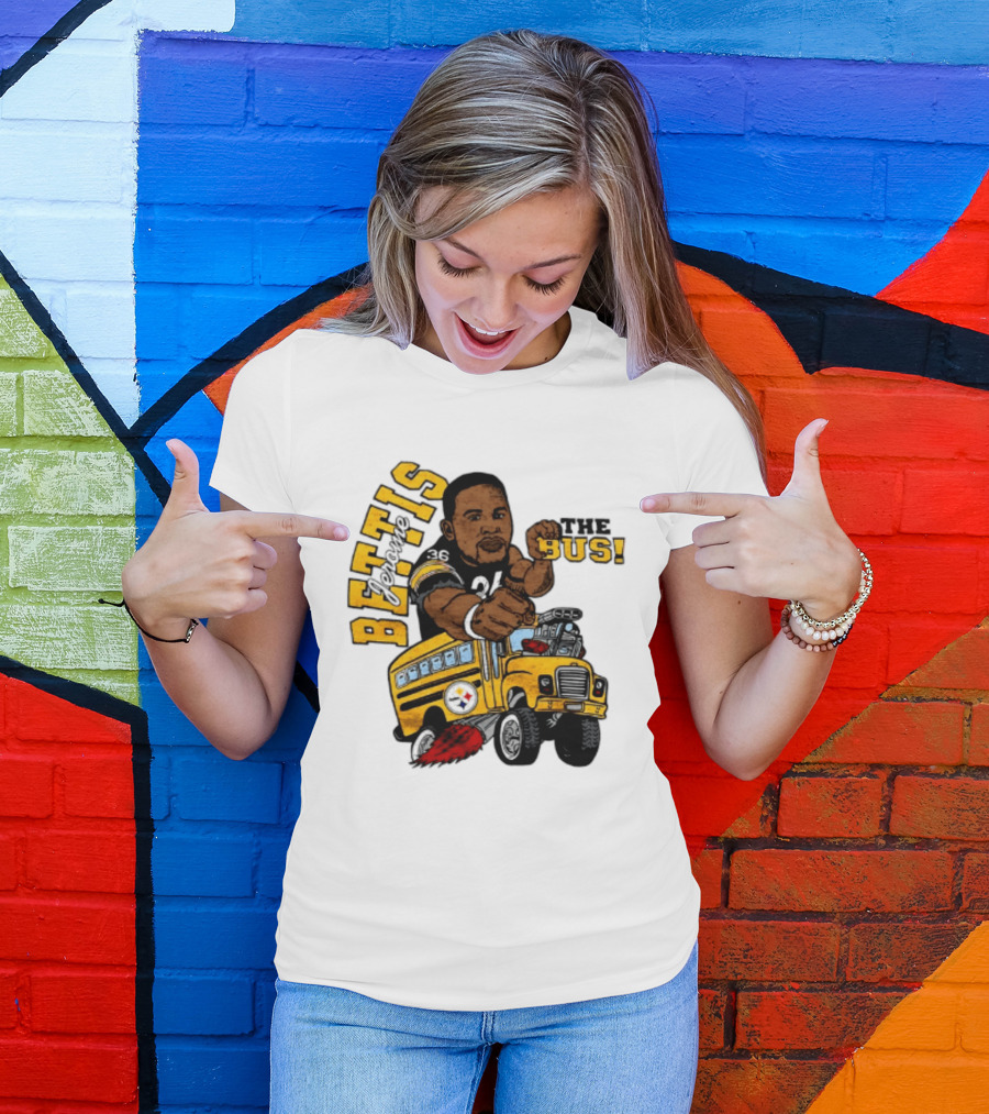 Pittsburgh Steelers Jerome Bettis The Bus Caricature Bettis The Bus T-Shirt