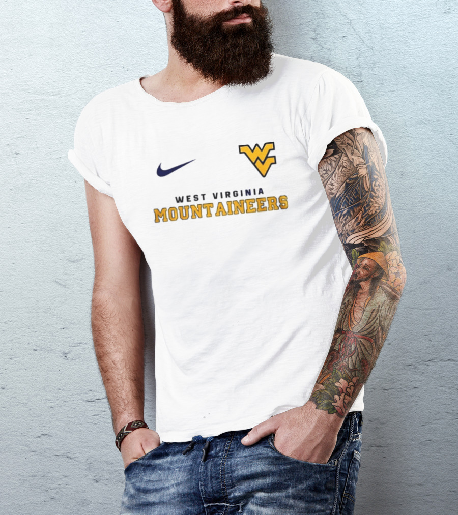 West Virginia Mountaineers Snoopy And Friend It's The Most Wonderful Time Of The Year Nike WV T-Shirt