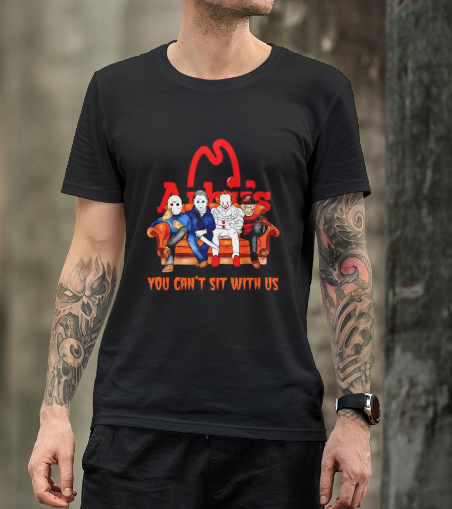 Arby's Horror Movie Friends Halloween 2026 You Can't Sit With Us T-Shirt