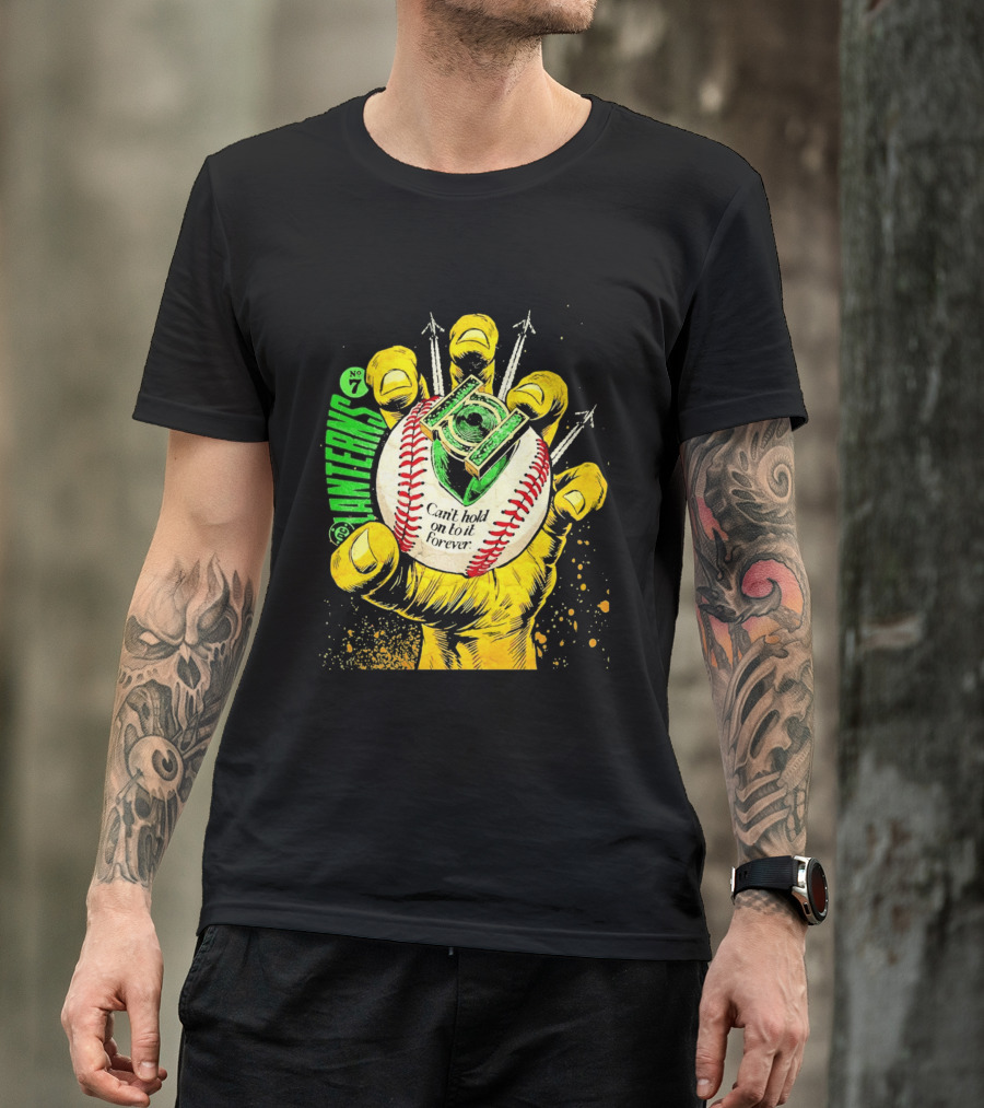 DC Comics Lanterns No 7 Can't Hold On To It Forever Baseball Glove T-Shirt