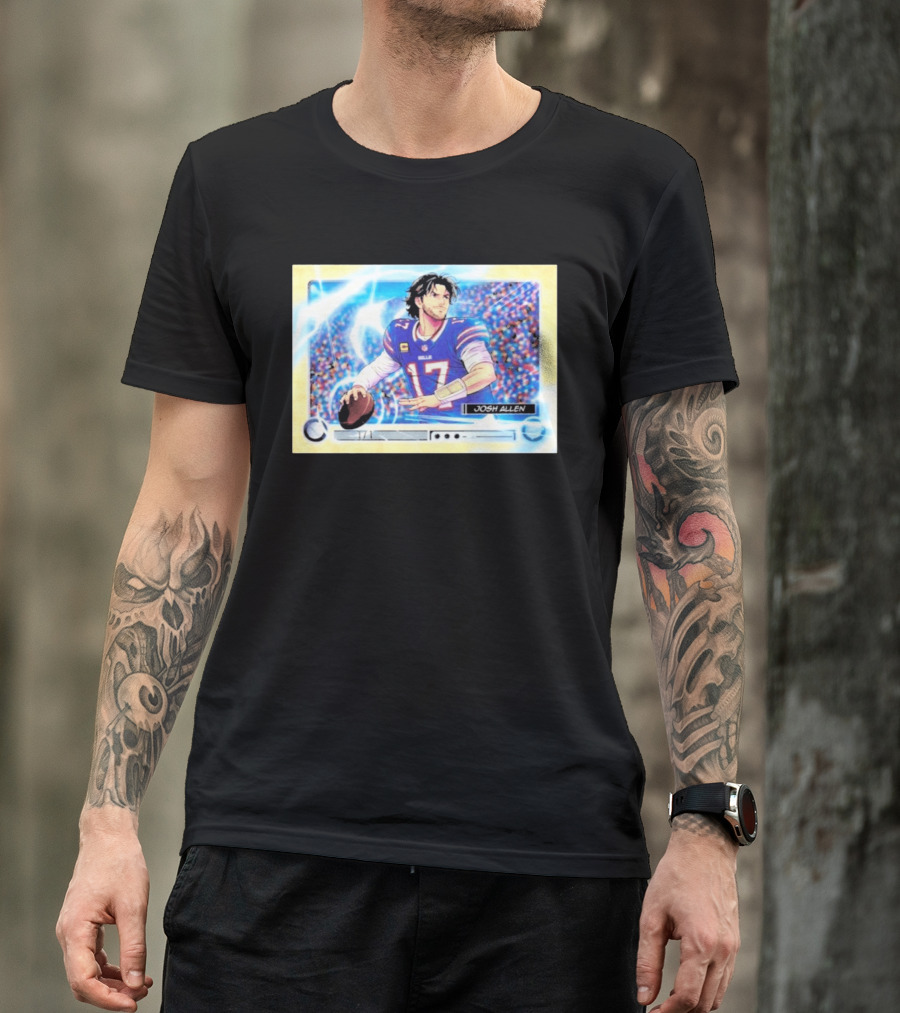 Josh Allen 1 Of 1 Anime Superfractor 2026 Bowman Football Card T-Shirt