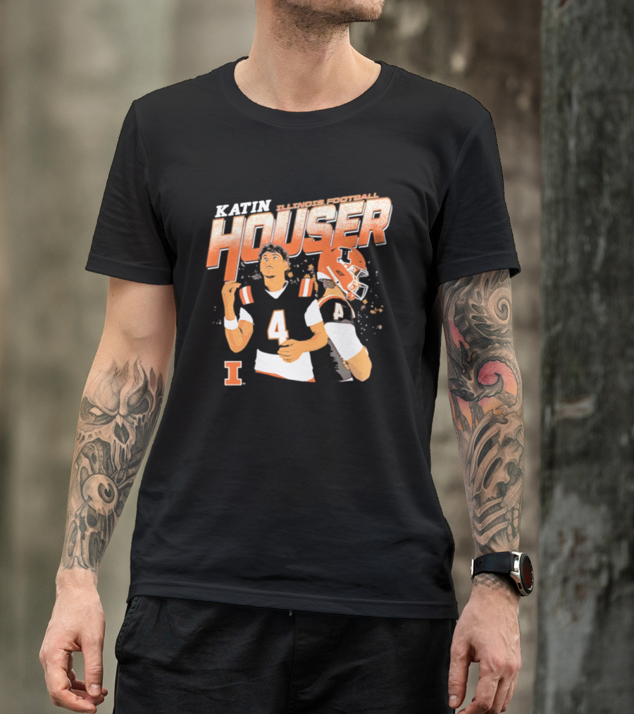 Katin Houser Illinois Fighting Illini Football T-Shirt