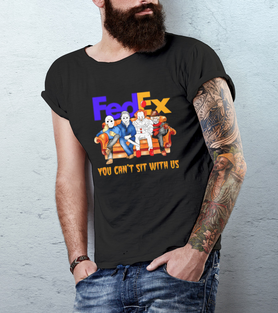 FedEx Horror Friends Halloween 2026 You Can't Sit With Us T-Shirt