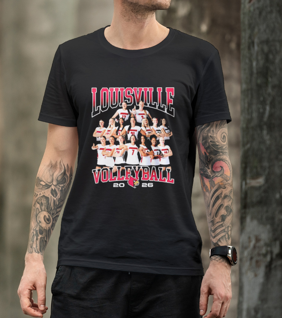Louisville Volleyball 2026 NCAA Women's Team Cardinals T-Shirt