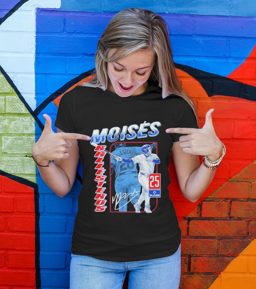 Moisés Ballesteros 25 Chicago Player Baseball T-Shirt
