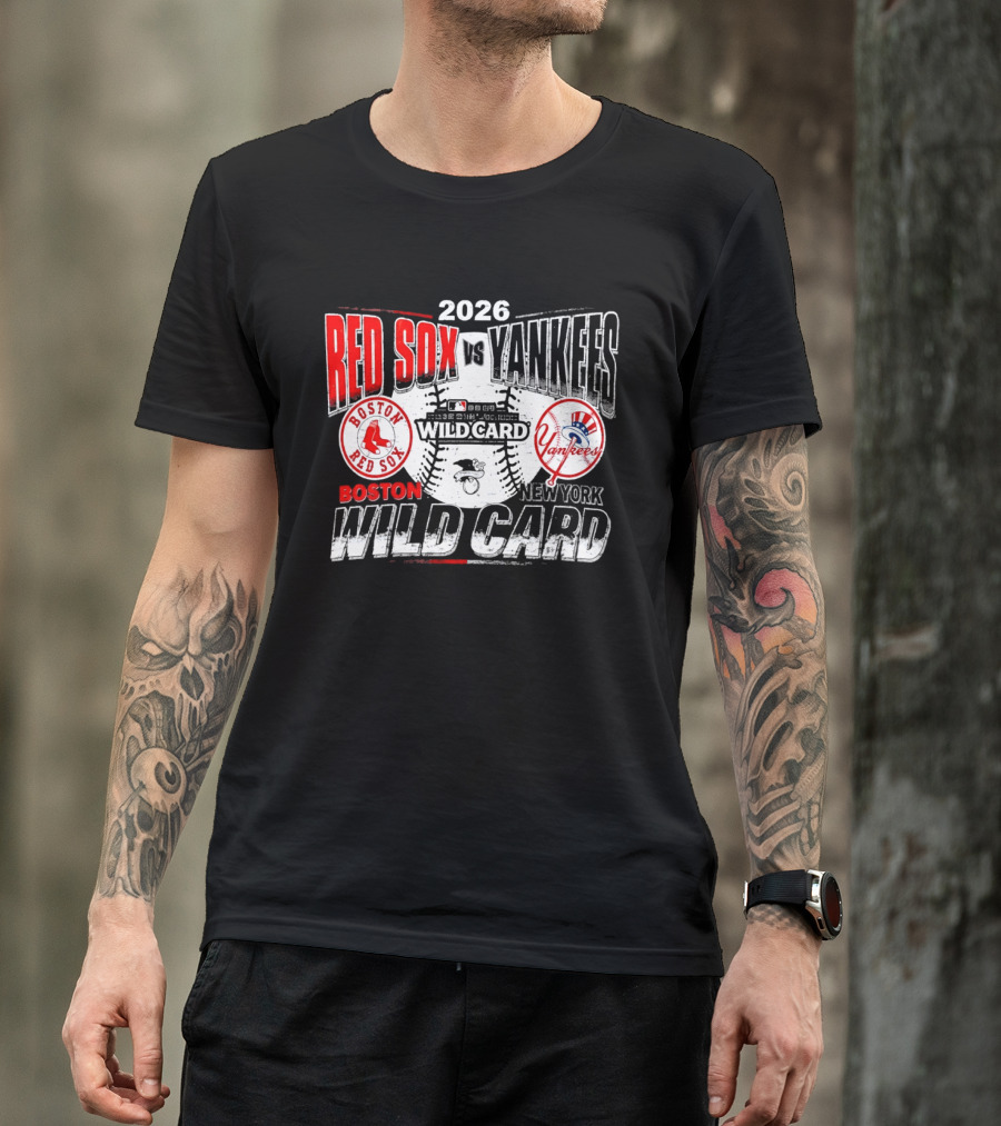 2026 Boston Red Sox Vs New York Yankees Wild Card Matchup T-Shirt