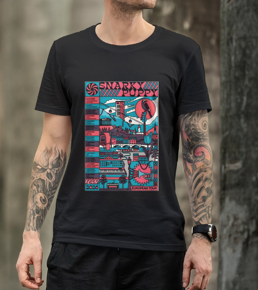 Snarky Puppy European Tour 2026 Dates And Cities T-Shirt