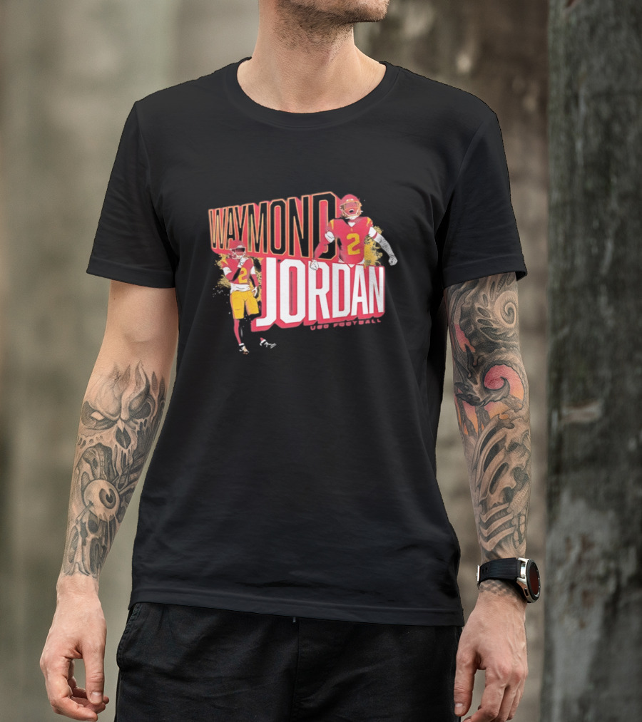Waymond Jordan USC Trojans NCAA Football Number 2 T-Shirt