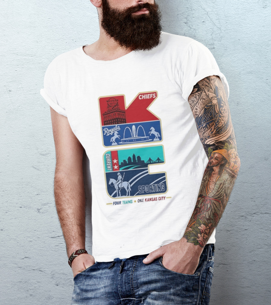 Chiefs Royals Current Sporting Kansas City Western Auto T-Shirt