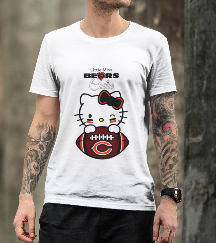 Chicago Bears 2026 Hello Kitty Little Miss Bears Cutie Football Edition T-Shirt