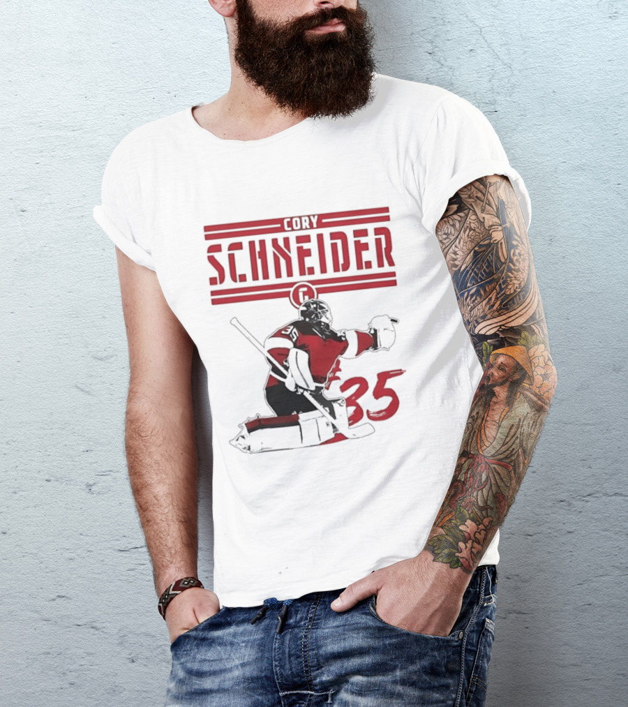 Cory Schneider New Jersey Devils Hockey Player 35 T-Shirt