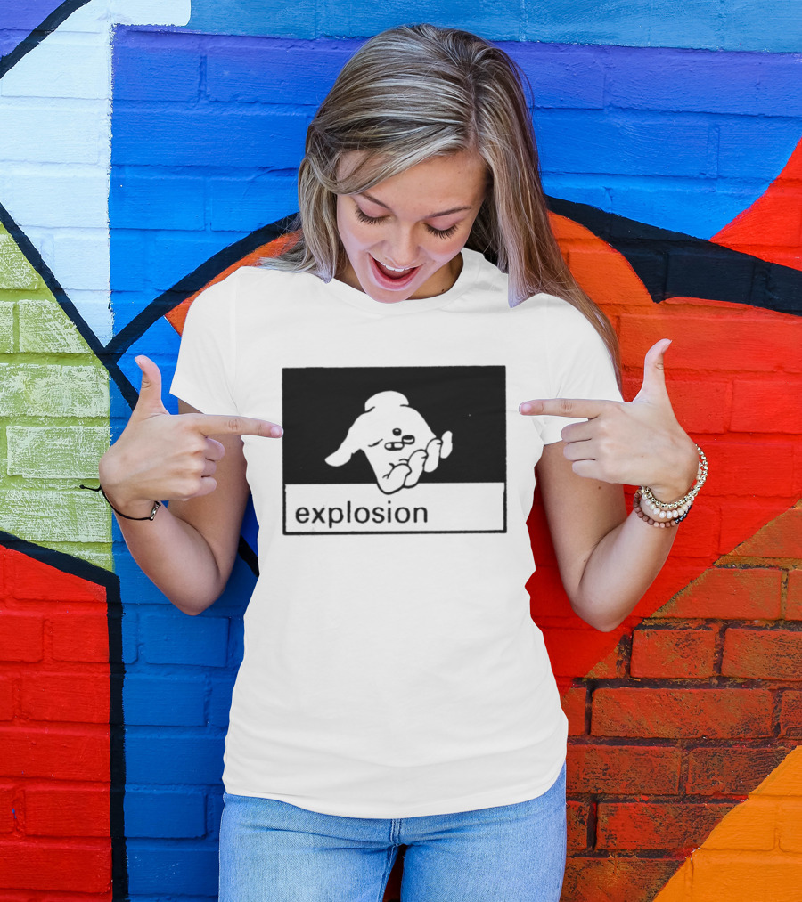 Explosion Hand Holding Pills Medication T-Shirt