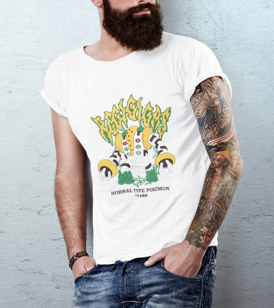 Regigigas Normal Type Pokémon 0486 Pokédex 2026 T-Shirt