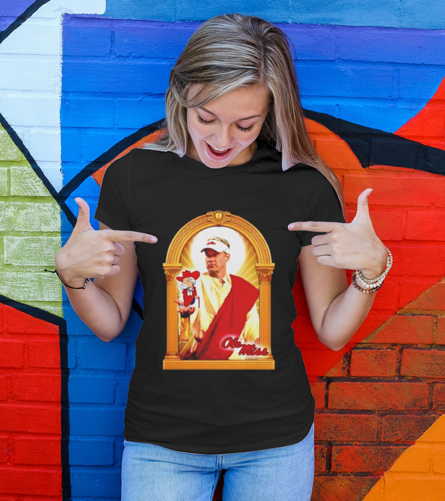 Lane Kiffin Ole Miss Colonel Reb Archway T-Shirt