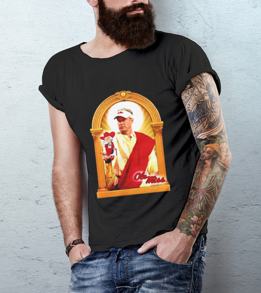 Lane Kiffin Ole Miss Colonel Reb Archway T-Shirt