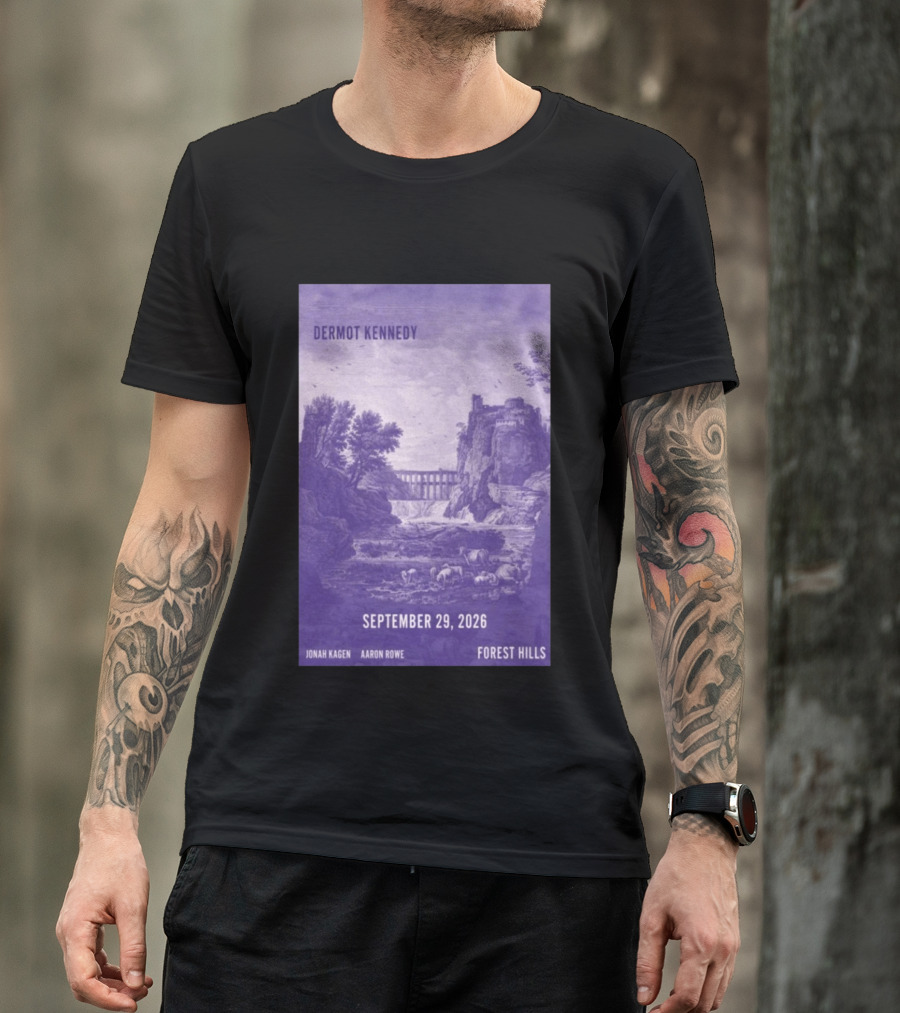 Dermot Kennedy Forest Hills September 29 2026 Jonah Kagen Aaron Rowe T-Shirt