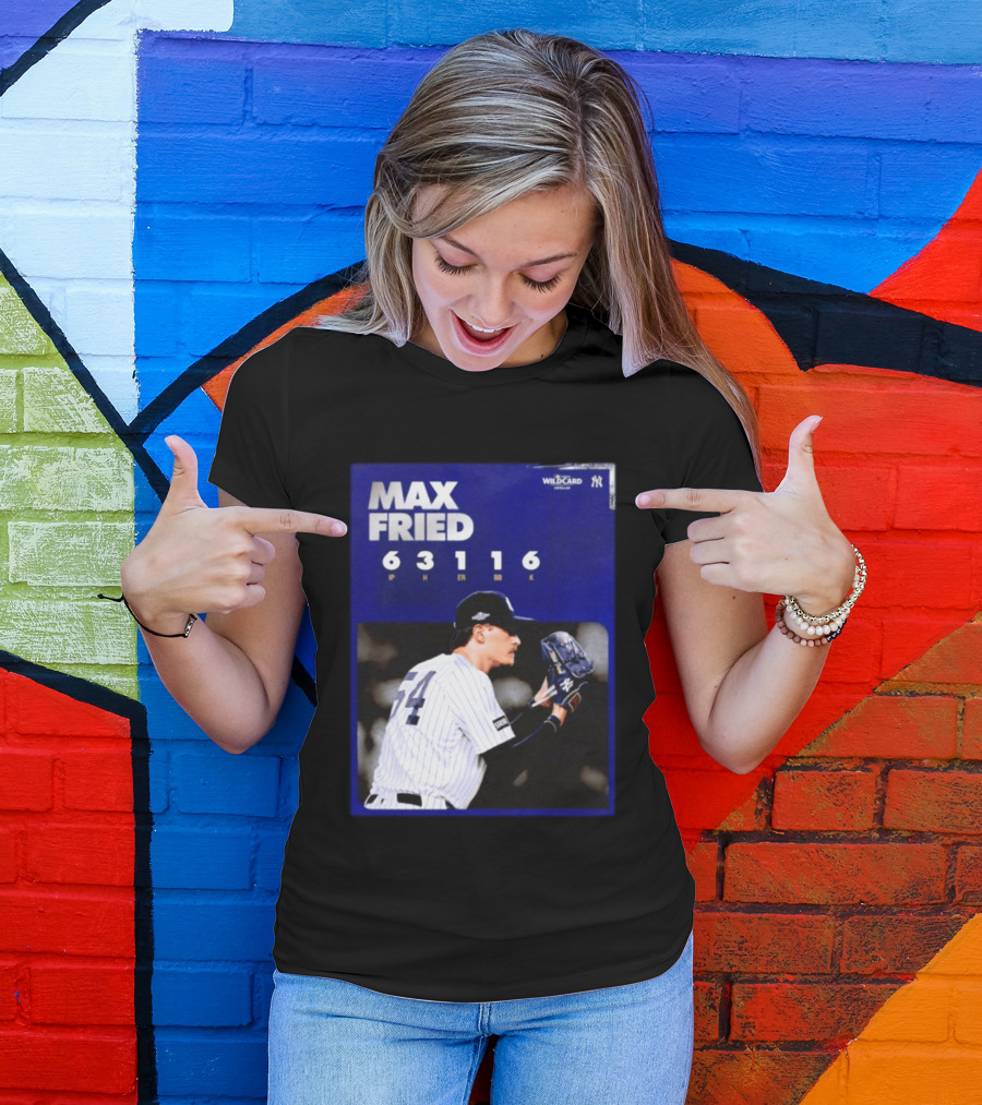 Max Fried 2026 Wild Card New York Yankees Pitching Stats T-Shirt