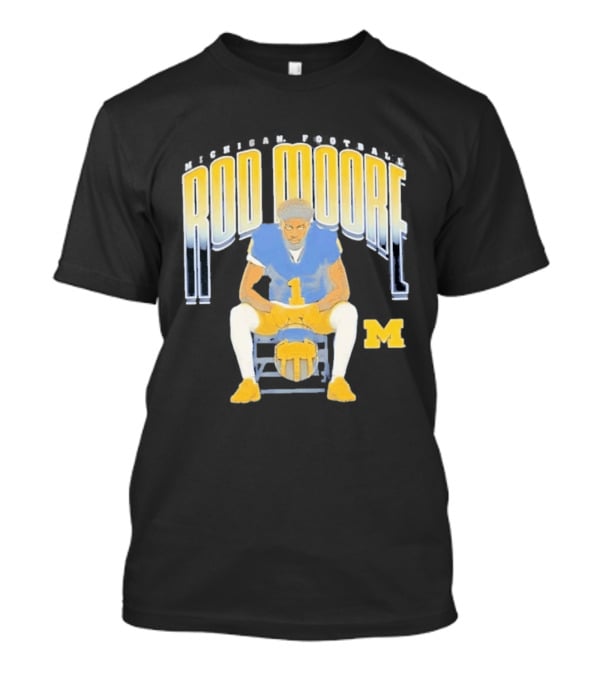 Rod Moore Michigan Wolverines Football Number 1 Player M T-Shirt
