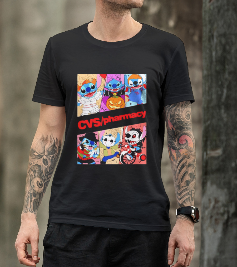 Stitch Horror Halloween CVS Pharmacy 2026 Movie T-Shirt