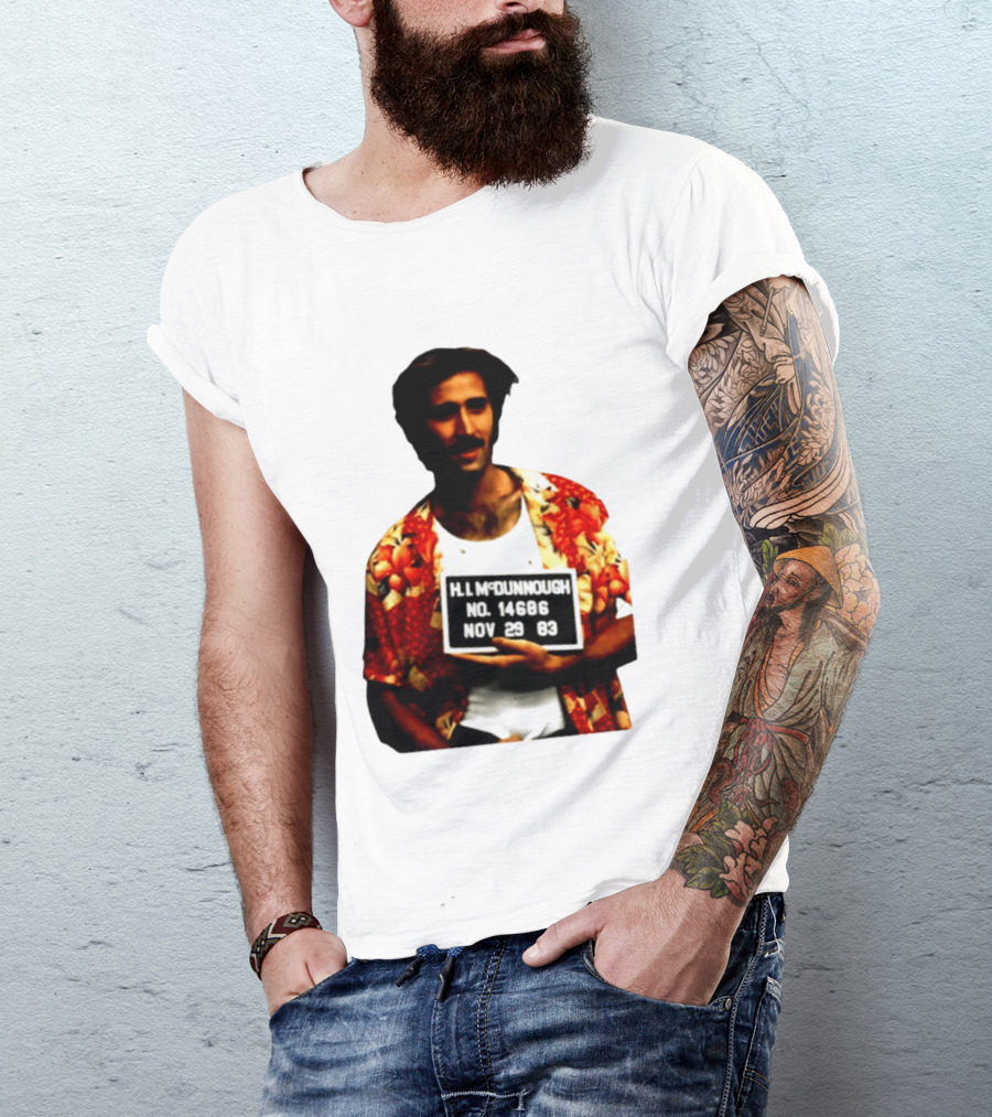 Nicolas Cage HI McDunnough Shot No. 14686 Raising Arizona November 29 83 T-Shirt