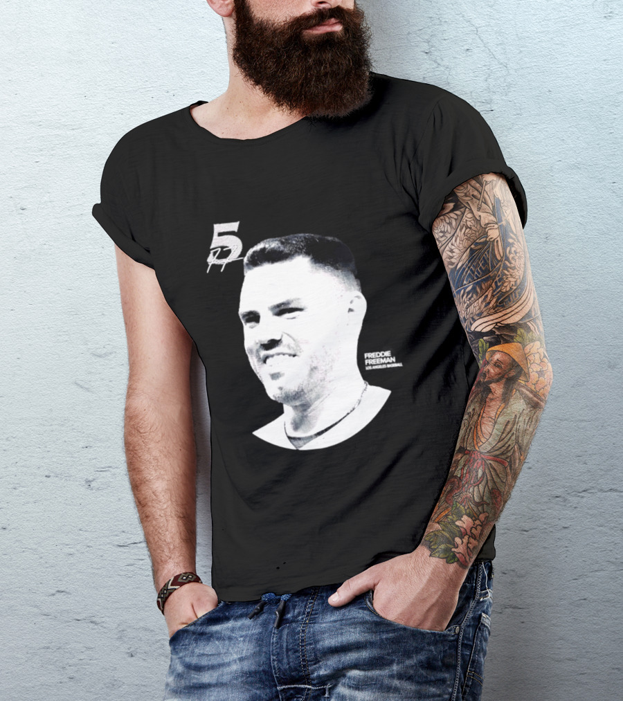 Freddie Freeman Number 5 Los Angeles Dodgers MLB 2026 Lineage Series T-Shirt