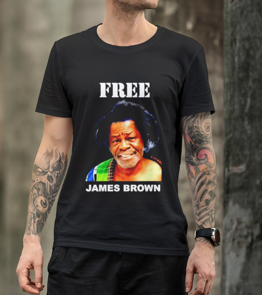 FREE James Brown Godfather Of Soul Funk T-Shirt