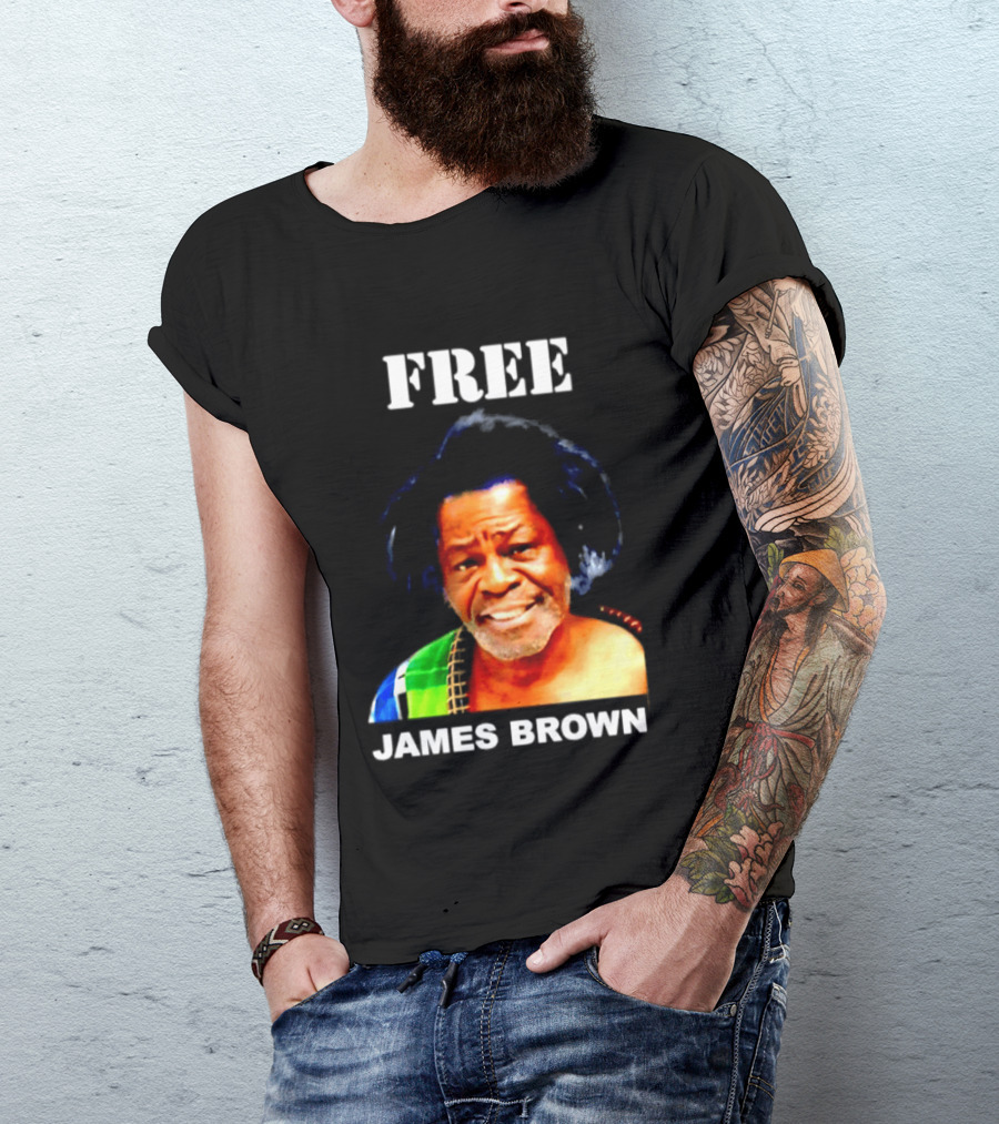FREE James Brown Godfather Of Soul Funk T-Shirt