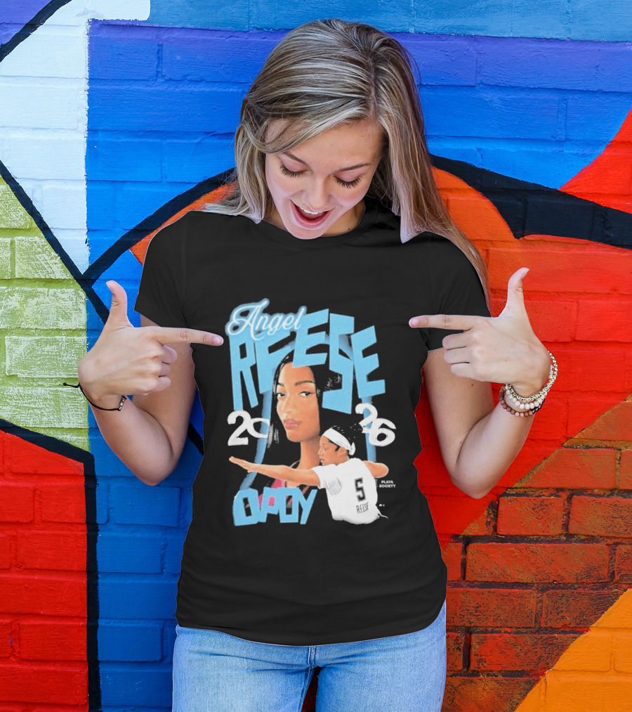 Angel Reese 2026 DPOY Basketball Player T-Shirt