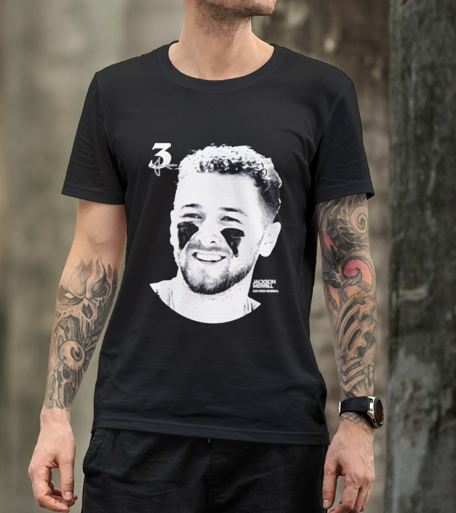 Jackson Merrill 3 San Diego Padres MLB 2026 Lineage Series T-Shirt