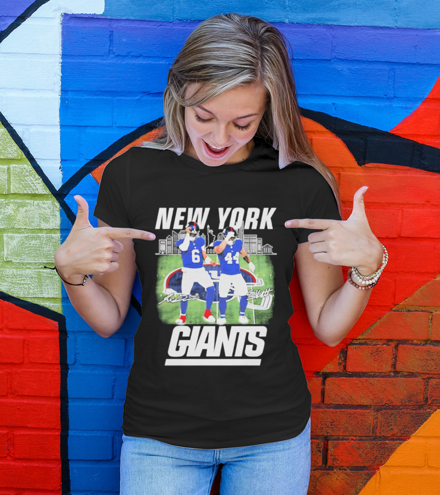 New York Giants Jaxson Cam Signatures Stadium T-Shirt