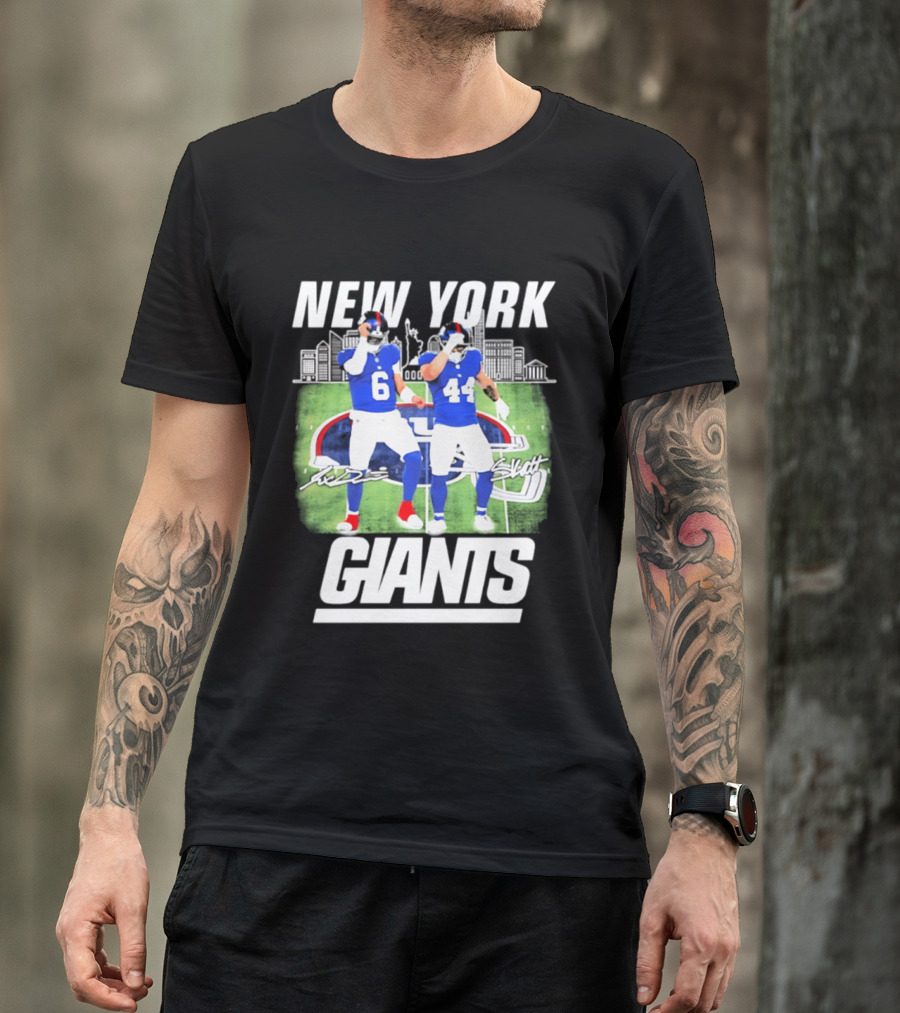 New York Giants Jaxson Cam Signatures Stadium T-Shirt